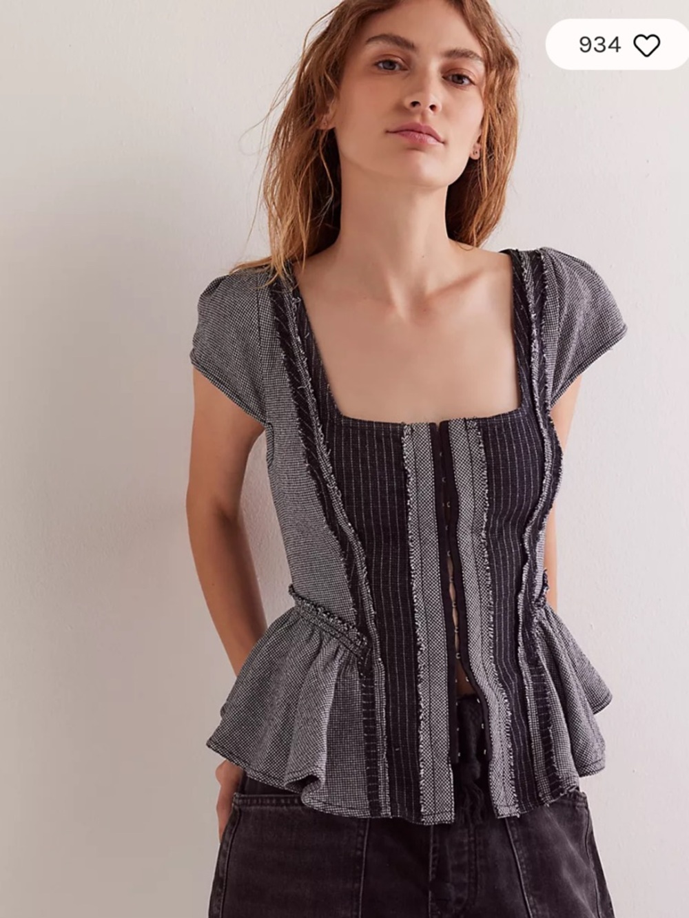 Free People We The Free Little Menswear Top